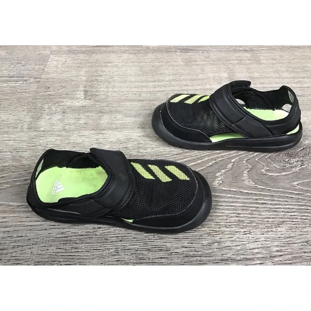 ADIDAS Baby Toddler Size 9 9K FORTASWIM FV8860 SWIM SANDALS Boys Slip On